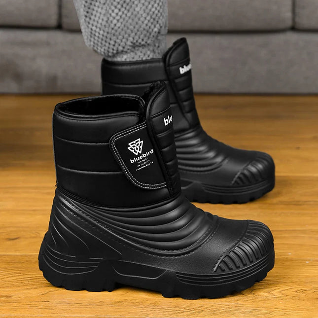 New men winter snow boots thickened waterproof windproof and warm boots with fur negative 40 degree cold-resistant large size 49