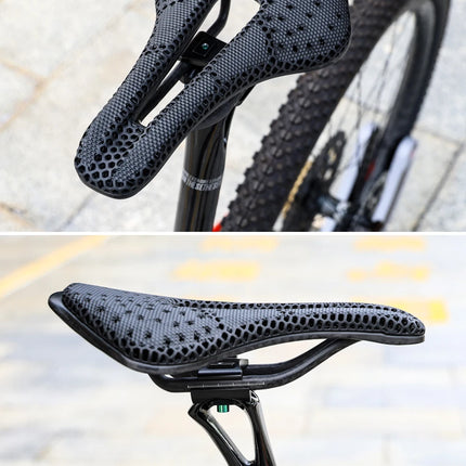 RYET 3D Printed Ultralight Carbon Saddle  Hollow, Comfortable Cushion for MTB & Road Racing