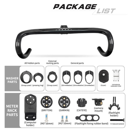 TOSEEK T800 Carbon Integrated Road Handlebar