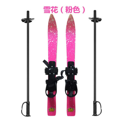 Лыжи Primary Ski Double Board Children's Plastic Snowboard Outdoor Snow Leisure Sports Supplies Sled горные лыжи
