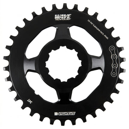 CHAIN RING For Aion Chainweel - 30T, SR SUNTOUR Direct Mount. Alloy. WAVE Tech (functions like NARROW WIDE)