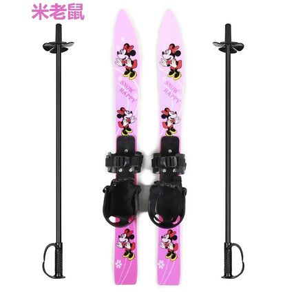 Лыжи Primary Ski Double Board Children's Plastic Snowboard Outdoor Snow Leisure Sports Supplies Sled горные лыжи