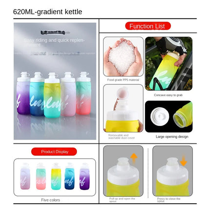 Cycling Insulated Water Bottle  620ml, Thermal, Portable, Fitness & Outdoor Sports