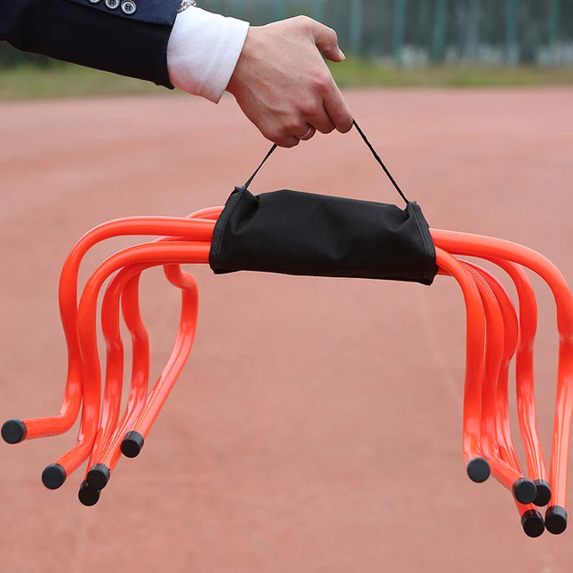 Soccer Training Equipment Carrier Set  Hurdles, Storage, and Cloth Container Wrapper