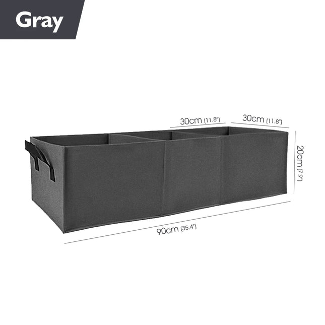 3-Grid Fabric Grow Bags with Handles for Indoor/Outdoor Plants