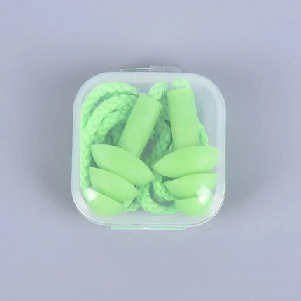 1 Pc Silicone Ear Plugs for Sleep, Noise Reduction, Swimming, and Diving with Rope