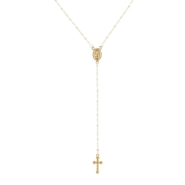 Vintage Christian Cross Bohemia Religious Rosary Pendant