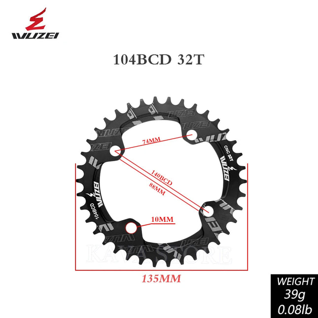 Wuzei 104BCD MTB Chainring Narrow Wide 30-40T