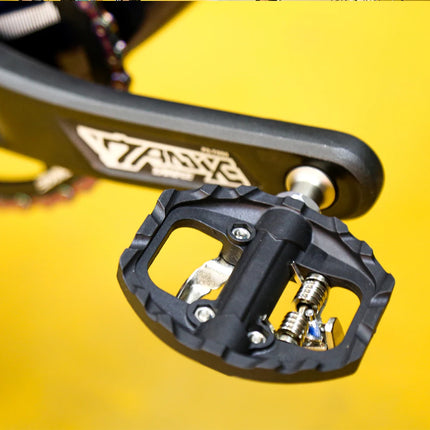 TANKE Mountain Bike Pedals SPD Dual Clipless & Flat Aluminum Pedals with 3 Sealed Bearings