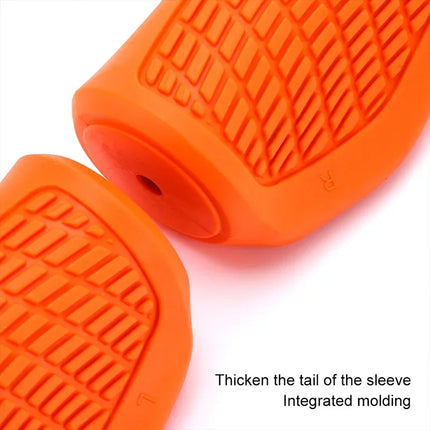 MTB Rubber Lock-On Bicycle Grips  Shockproof & Anti-Slip