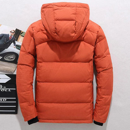 '-20 Degree Down Jacket Male Winter Parkas Men White Duck Down Jacket Hooded Outdoor Thick Warm Padded Snow Coat Oversize M-4XL