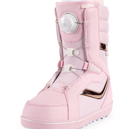 SNOWBOARD BOOTS - S6036 PINK STEEL WIRE STYLE