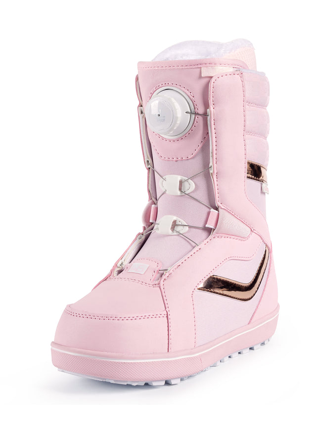 SNOWBOARD BOOTS - S6036 PINK STEEL WIRE STYLE