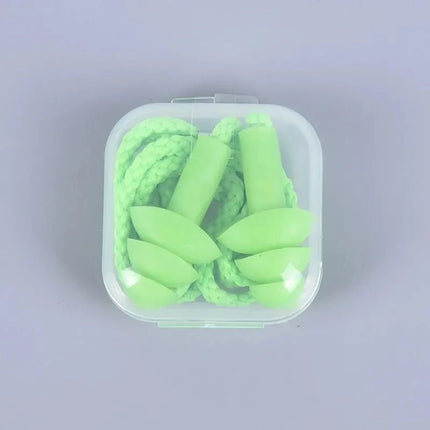 1 Pc Silicone Ear Plugs for Sleep, Noise Reduction, Swimming, and Diving with Rope