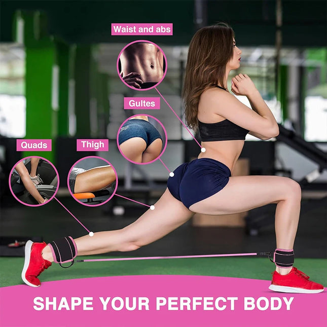 Ankle Strap Resistance Bands for Hip and Leg Strength Training