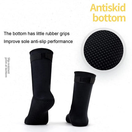 3mm Neoprene Non-slip Diving Socks for Swimming, Surfing & Snorkeling