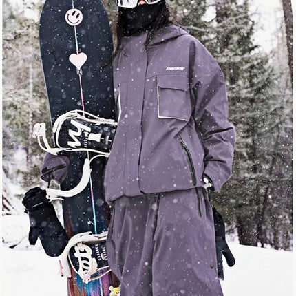 John Snow Ski Suit Women Men Professional Waterproof Windproof Snow Jacket And Pants Outdoor Winter Fashion Snowboarding Wear