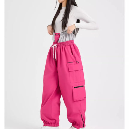 Alpine Ski Pants for Men and Women, Windproof, Waterproof, Warm, Snow, Snowboard, Outdoor Sports, Winter