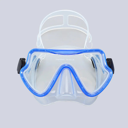 Diving Mask  Anti-Fog, HD, Tempered Glass, Silicone Skirt, with Nose Cover.
