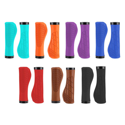MTB Shockproof Anti-Slip Lockable Bicycle Grips  Ergonomic Rubber Ball Handle
