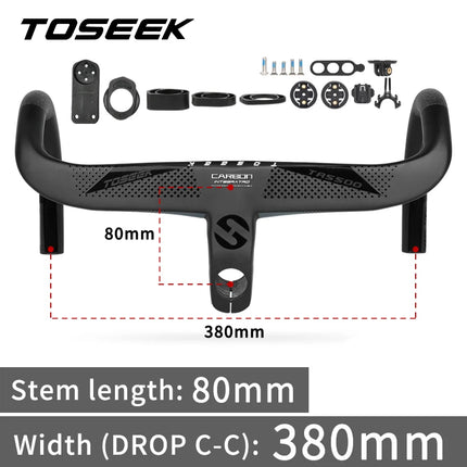 TOSEEK T800 Carbon Integrated Road Handlebar