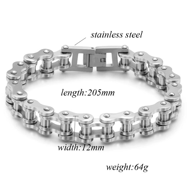 Punk Rock Biker 316L Stainless Steel Men's Bracelet