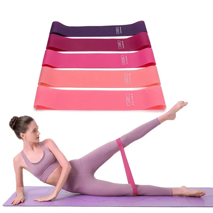 Portable Rubber Resistance Bands for Fitness and Yoga