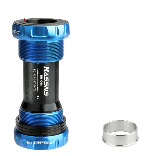 HASSNS Central Movement Bicycle Bottom Bracket Mtb Hollowtech Central Movement Mountain Bike Ceramics BB For Integrated Crankset