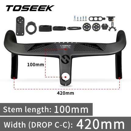TOSEEK T800 Carbon Integrated Road Handlebar