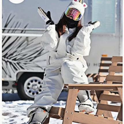 John Snow Ski Suit Women Men Professional Waterproof Windproof Snow Jacket And Pants Outdoor Winter Fashion Snowboarding Wear