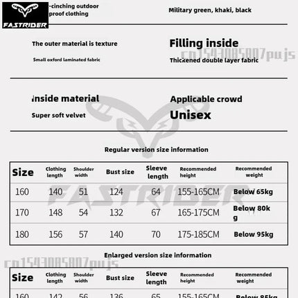 Winter Waterproof Windproof Ski Suit Thick Fleece Jumpsuit for Men Women, Cold Resistant Motorcycle Riding Suit