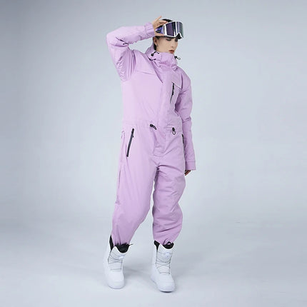 Ski Suit Cold-Proof Men's and Women's One-Piece Outdoor Waterproof Windproof Snowboarding Suit горнолыжный костюм мужской