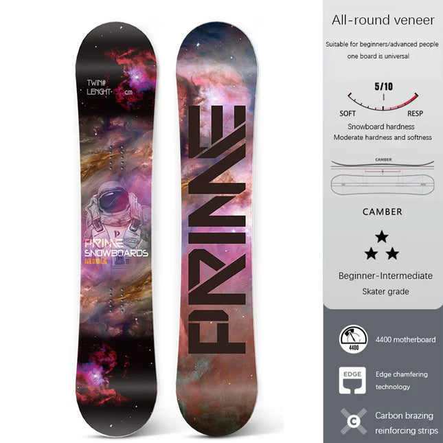 Custom Adjustable Black Snowboard Aluminum Skis And Bindings Snowboard Ski Equipment Splitboard