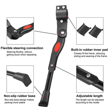 Adjustable Bicycle Kickstand for 22-26 Inch Mountain Bikes