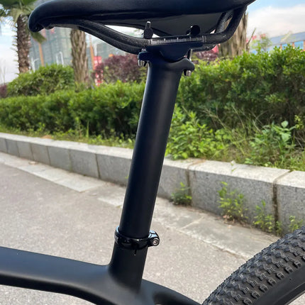 T800 Carbon Fiber Bicycle Seat Post - 27.2/31.6mm, 300/350/400mm, 125g with Titanium Screws