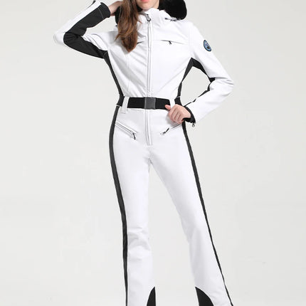 GSOU SNOW One-piece Ski Suit Women Thickening Snowboard Female Overalls Winter Windproof Waterproof Breathable Clothing Skiing