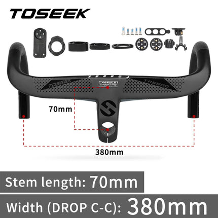TOSEEK T800 Carbon Integrated Road Handlebar