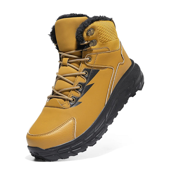 Super Warm Thick Plush Men Snow Boots Plus Size 39-48 Hiking Boots Men Non-Slip Outdoor Sneakers Ankle Winter Shoes For Man