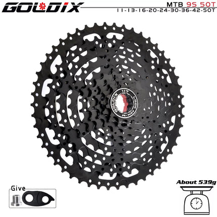 GOLDIX MTB Cassette 8/9/10/11/12 Speed 40-50T for Shimano/SRAM