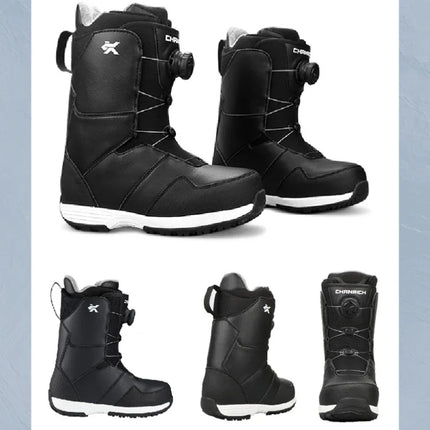 Adult Ski Boots Winter Warm Non-slip Snowboard Shoes for Men & Women