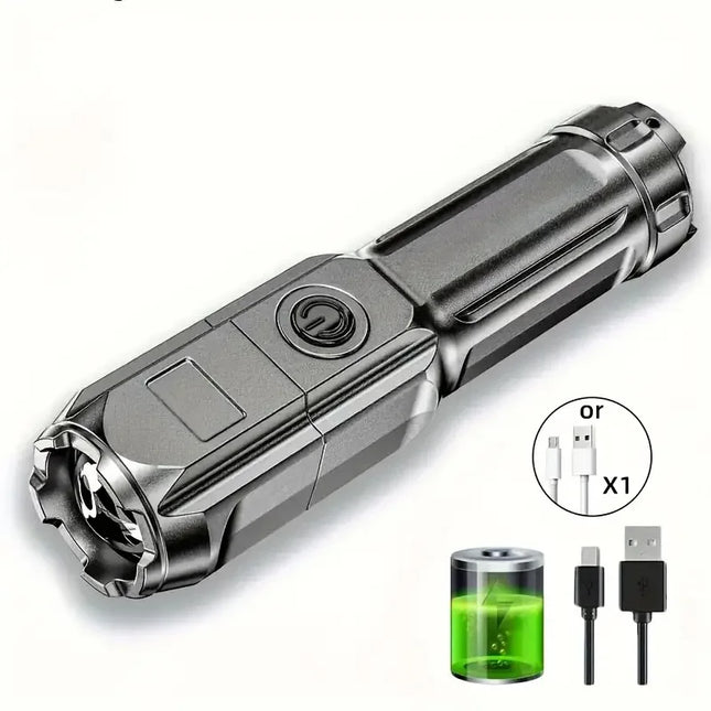 USB rechargeable LED flashlight with strong light