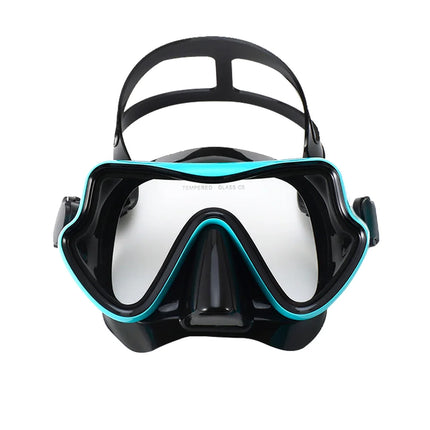 Diving Mask  Anti-Fog, HD, Tempered Glass, Silicone Skirt, with Nose Cover.
