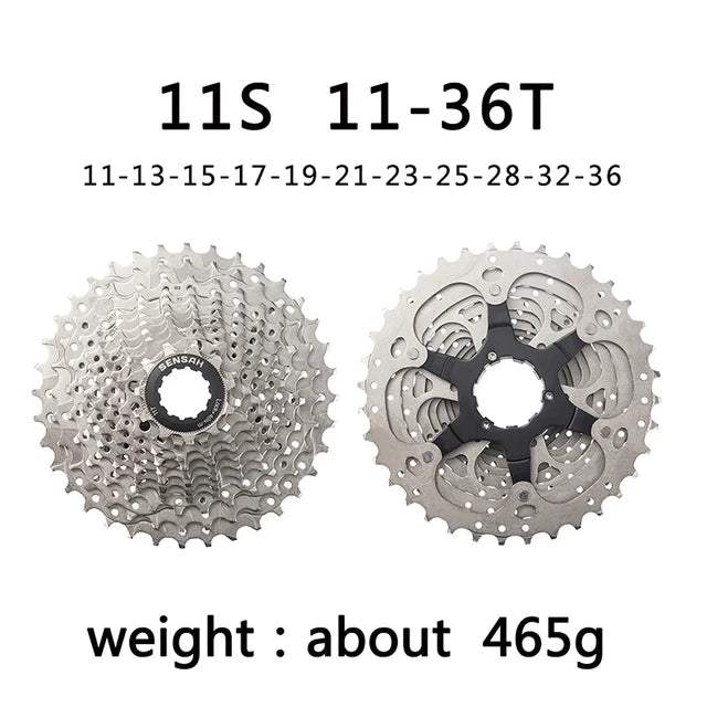 SENSAH Road Bike Cassette for 8/9/10/11 Speed, Compatible with HG Hub