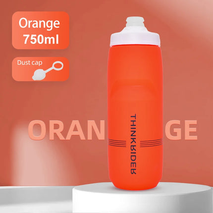 ThinkRider Bicycle Water Bottle  Large Capacity, Plastic, Portable, for MTB & Road Cycling