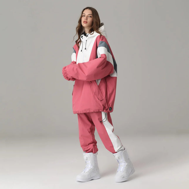 Searipe Warm Ski Suit Women Men Waterproof Windproof Couple Snowboarding Jacket Pants Set Female Snow Costumes Outdoor Unisex