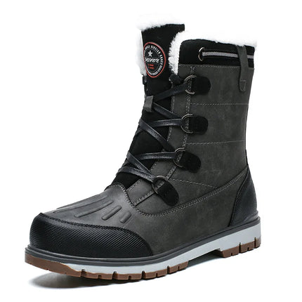 High Quality Winter Snow Boots Men's 2024 Plush Warm Comfortable Anti Slip Wear-resistant Waterproof Outdoor Casual Cotton Shoes