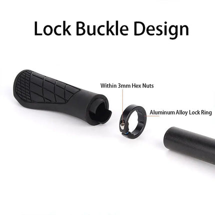 Anti-Slip Shockproof Mountain Bike Handlebar Grips  Ergonomic Lockable