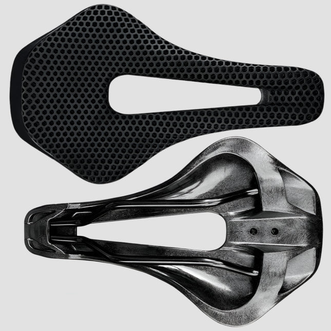 RYET 3D Printed Ultralight Carbon Saddle  Hollow, Comfortable Cushion for MTB & Road Racing