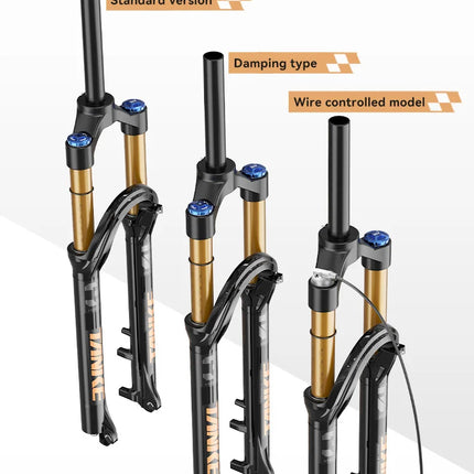 TANKE MTB Bike Fork  120mm Travel, Rebound Adjustable, Quick Release