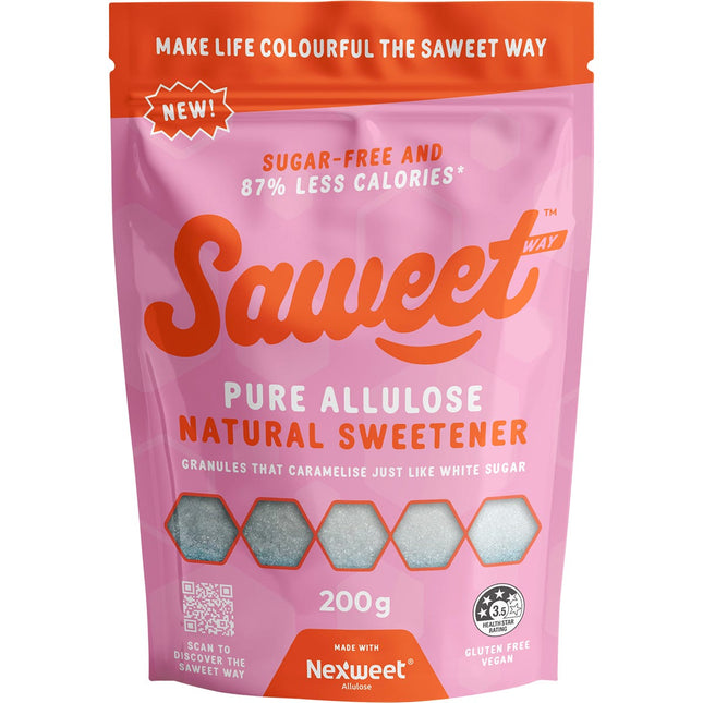 SAWEET WAY Pure Allulose Natural Sweetener Granules 200g | Baking Ingredient
